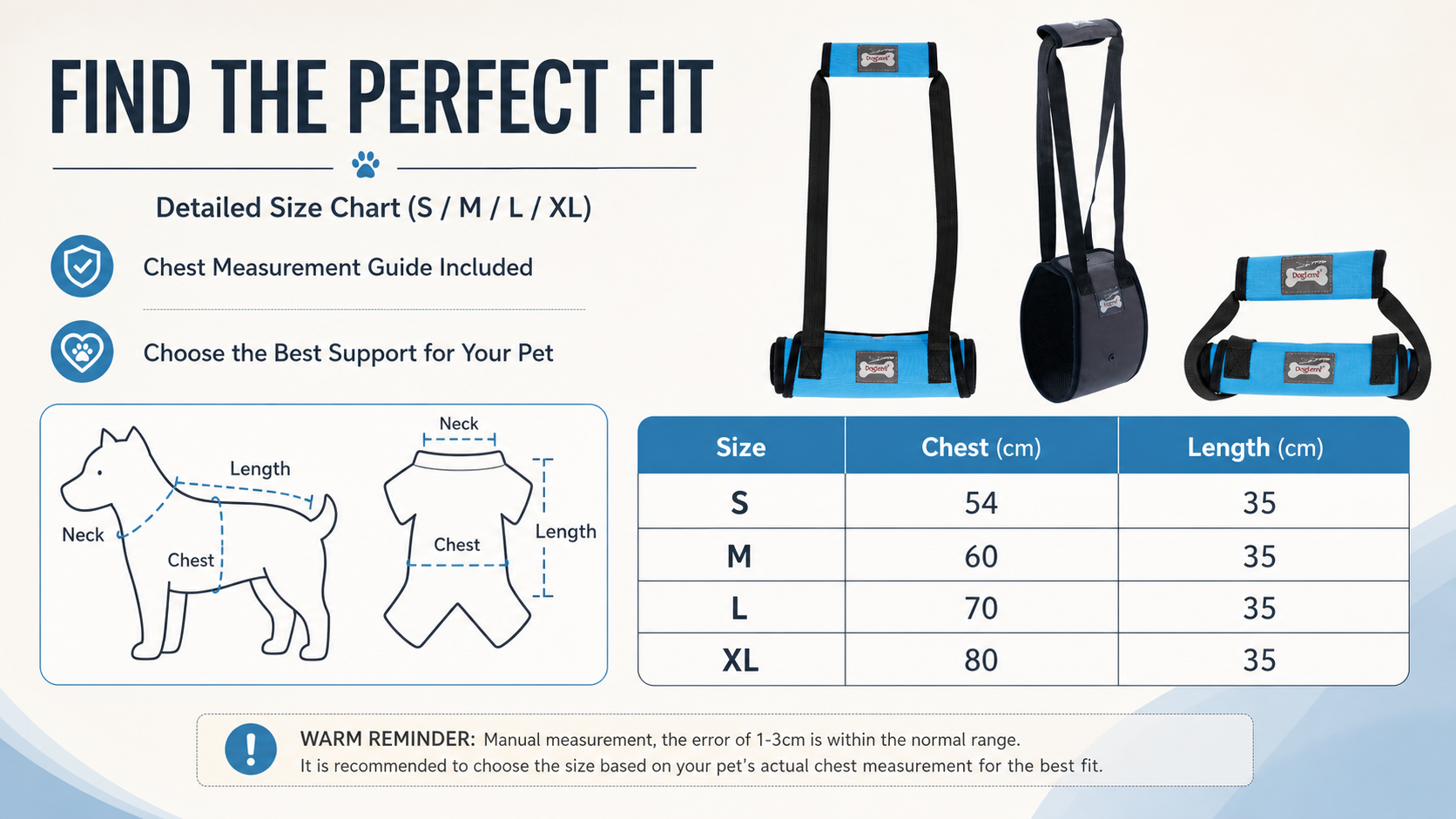 Rear Lift Support Harness for Dogs