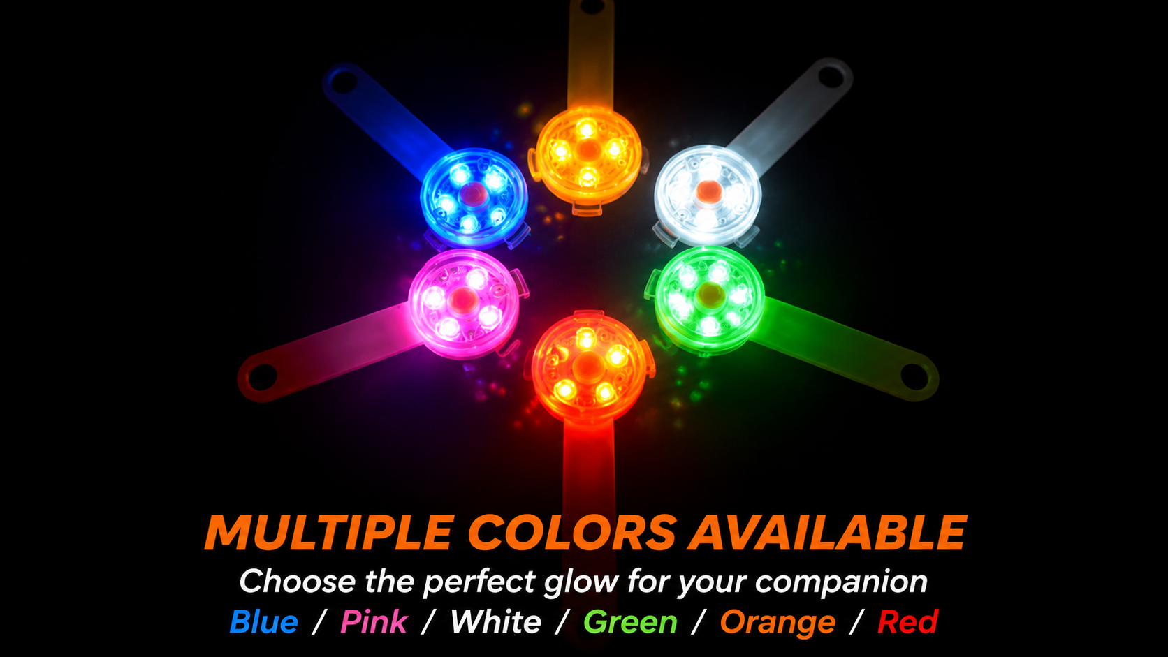 Rechargeable LED Dog Collar Safety Light