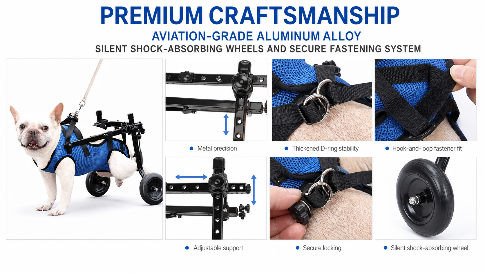 Adjustable Dog Mobility Cart