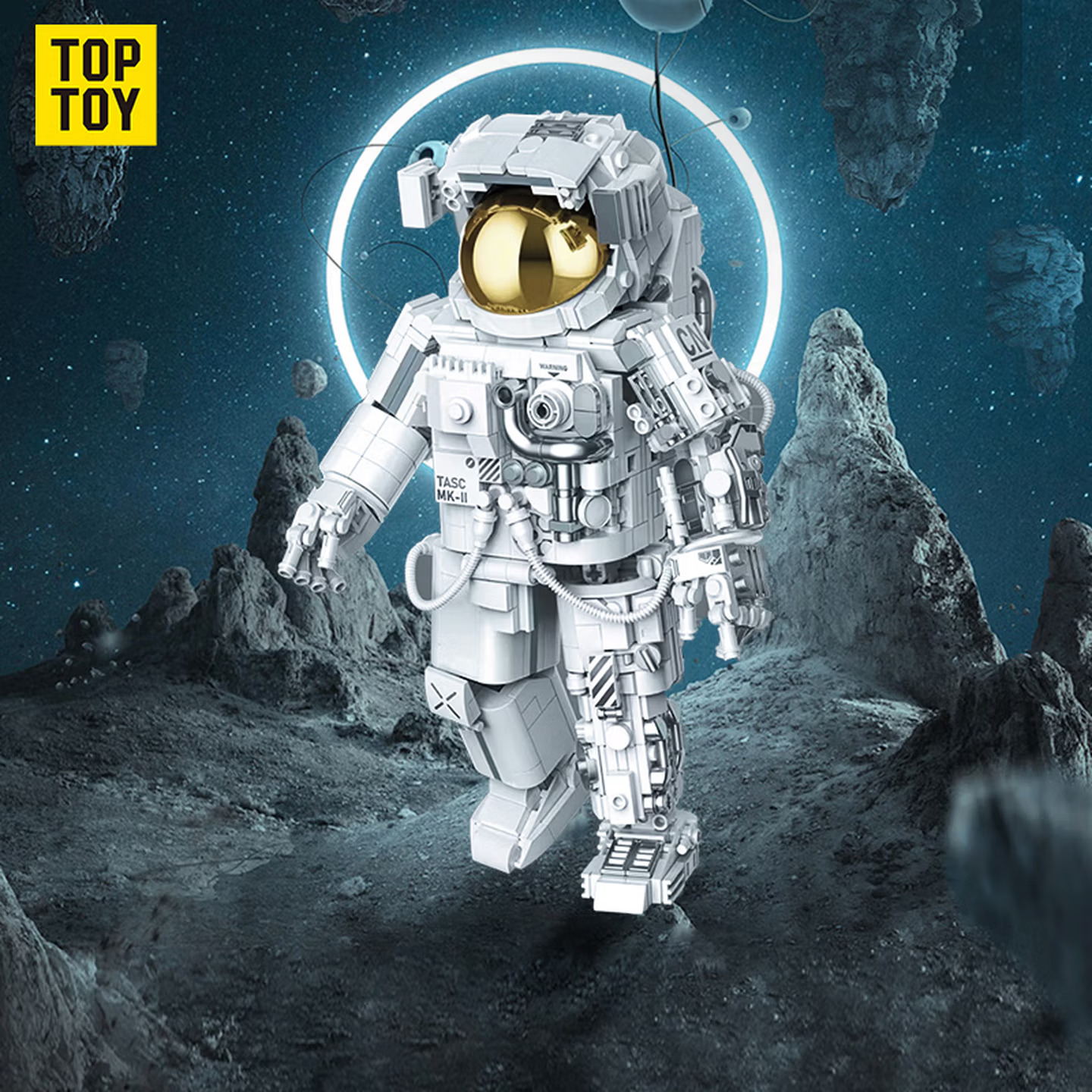 TOP TOY China Aerospace Series Collector's Edition Astronaut Building Block Assembly Toy for Boys - Dawn Astronaut - Collector's Edition