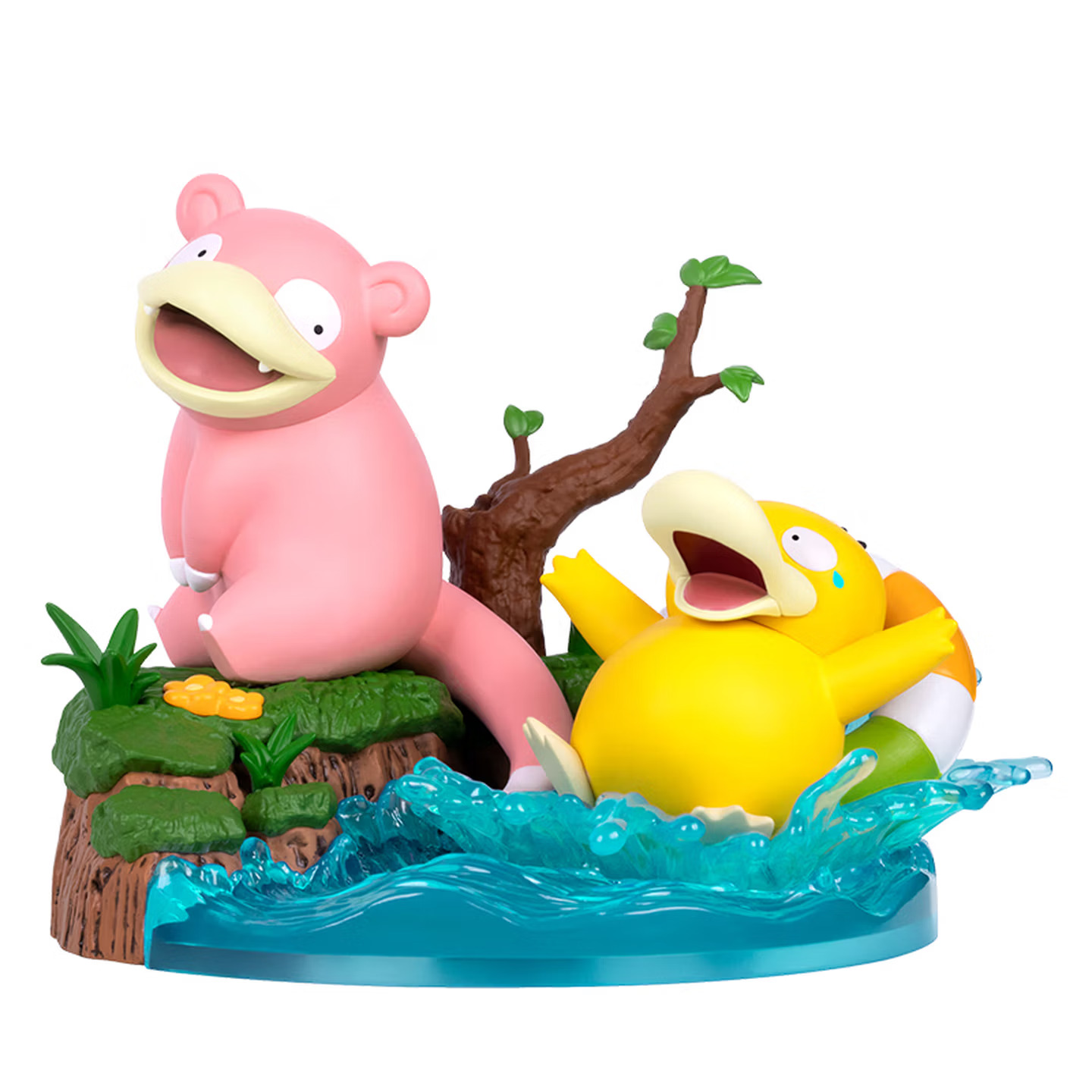 Funism: Pokémon Psyduck and Slowpoke figurines, desktop decorations, birthday gifts, medium size.