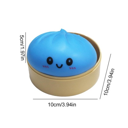 Dumpling Squishies, Mystery Glitter Dumpling Squishies Box, Colorful Dumplings Stress Balls Fidget Sensory Toy, Soft Squeeze Decompression Dough for Anxiety Relief Fidget, Kids Easter Basket Stuffers