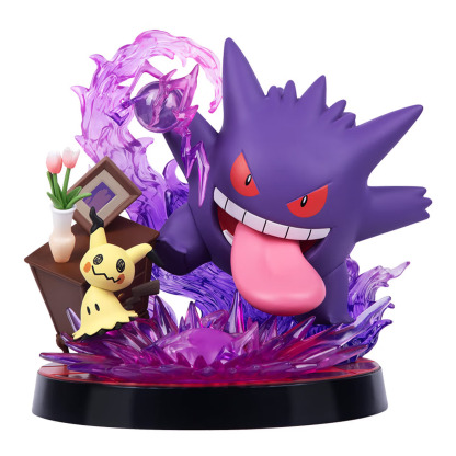  Funism - Pokémon figurines of Gengar and Mimikyu, desktop decorations, medium-sized birthday gifts.