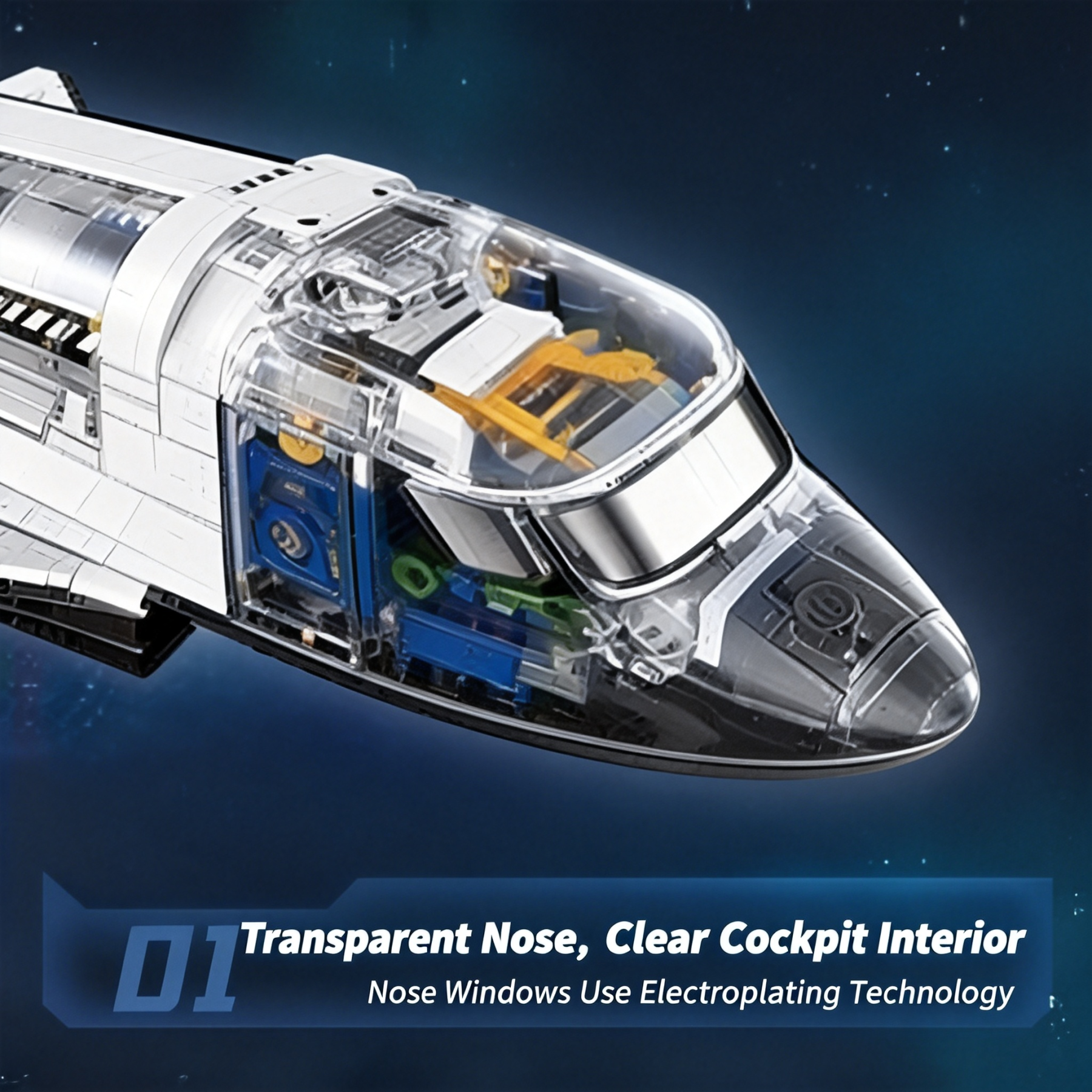 TOP TOY China Aerospace Series N-Type Space Shuttle Building Blocks - Boy's Gift - N-Type Space Shuttle Building Blocks