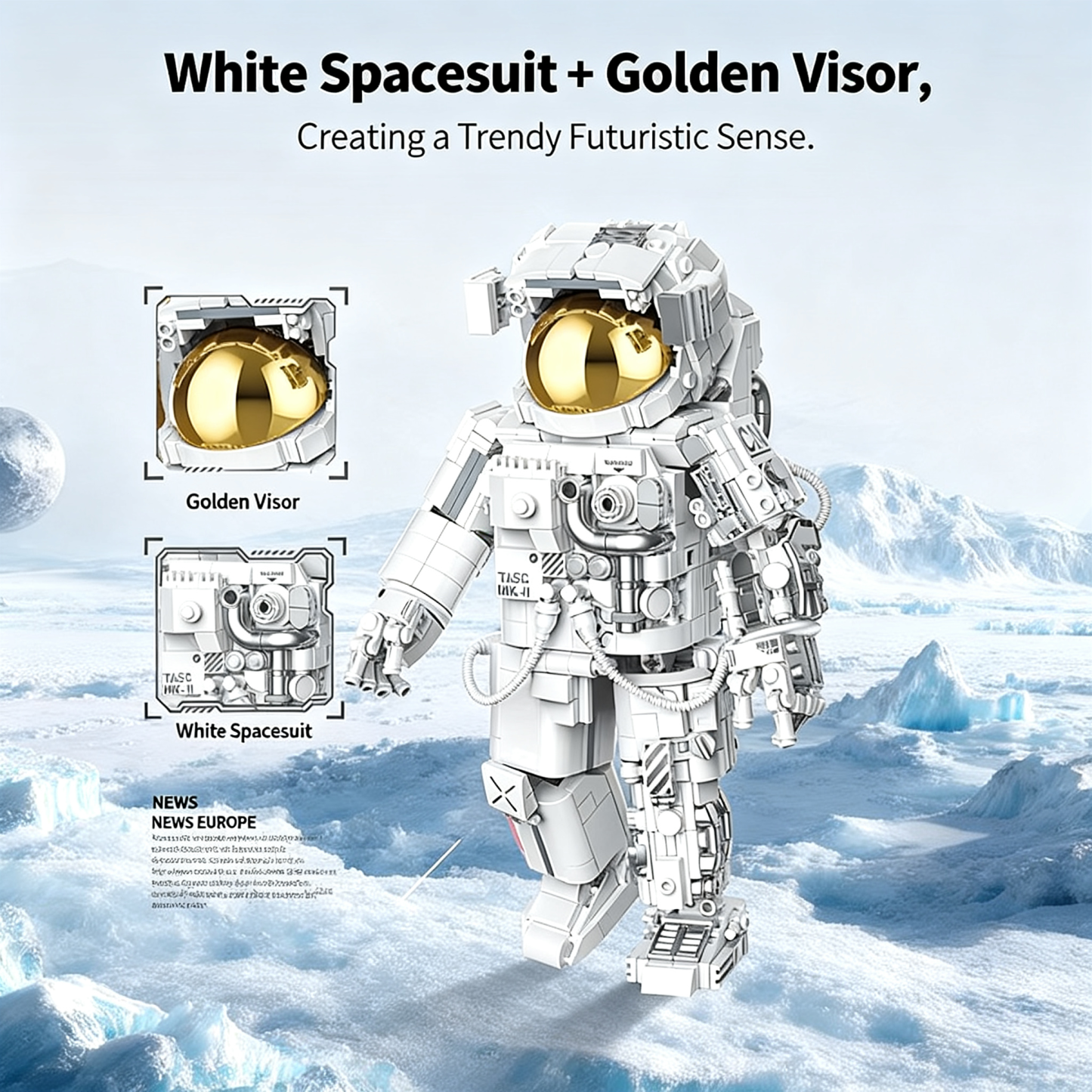  TOP TOY China Aerospace Series Collector's Edition Astronaut Building Block Assembly Toy for Boys - Dawn Astronaut - Collector's Edition