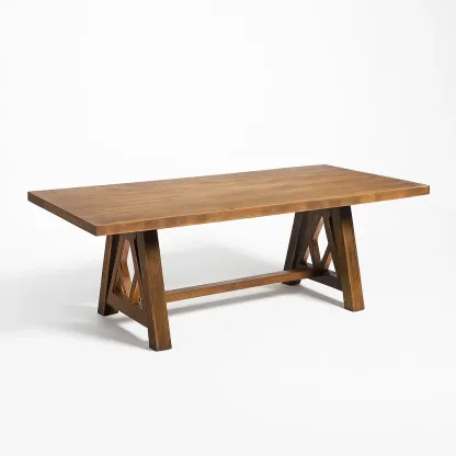 Table à manger rectangulaire en bois 180 × 90 × 75 cm