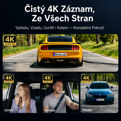 Garmin G980 chytrá palubní kamera s umělou inteligencí a hlasovým ovládáním, vybavená čtyřmi kamerami, 360° panoramatickým zobrazením, 4K ultra vysokým nočním viděním a GPS sledováním