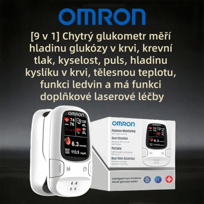 Omron™ představuje nově uvedený neinvazivní chytrý glukometr pro měření hladiny glukózy v krvi 🔥Vyrobeno v USA🔥