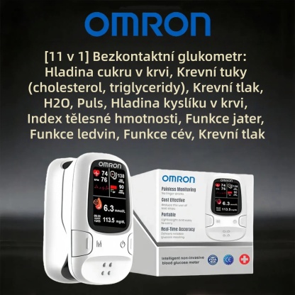 Omron™ představuje nově uvedený neinvazivní chytrý glukometr pro měření hladiny glukózy v krvi 🔥Vyrobeno v USA🔥