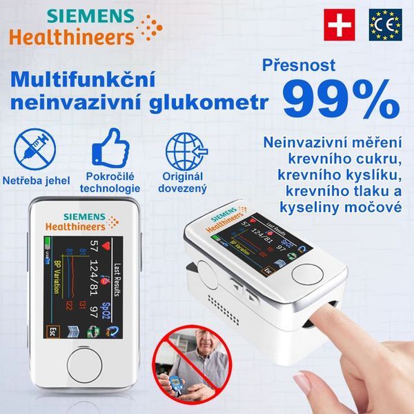 😍50% sleva na limitovanou edici👨‍⚕️Siemens 2024 verze 3.0 komplexní multifunkční glukometr pro monitorování stavu