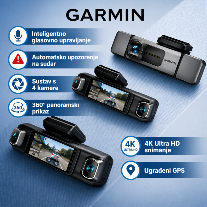 🔥🔥🔥Garmin G980 360° 8K kamera za automobil – Inteligentna zaštita s umjetnom inteligencijom, glasovno upravljanje, noćni vid, postavljanje četiri kamere i GPS praćenje za sveobuhvatnu sigurnost.🔥🔥🔥
