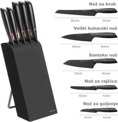 FISKARS: PRESTANITE TROŠITI NOVAC NA LOŠE NOŽEVE, Režite s savršenom preciznošću bez napora ili klizanja. Uštedite vrijeme i živce sa svakim rezom. Otkrijte radost kuhanja s nožem koji stvarno radi.