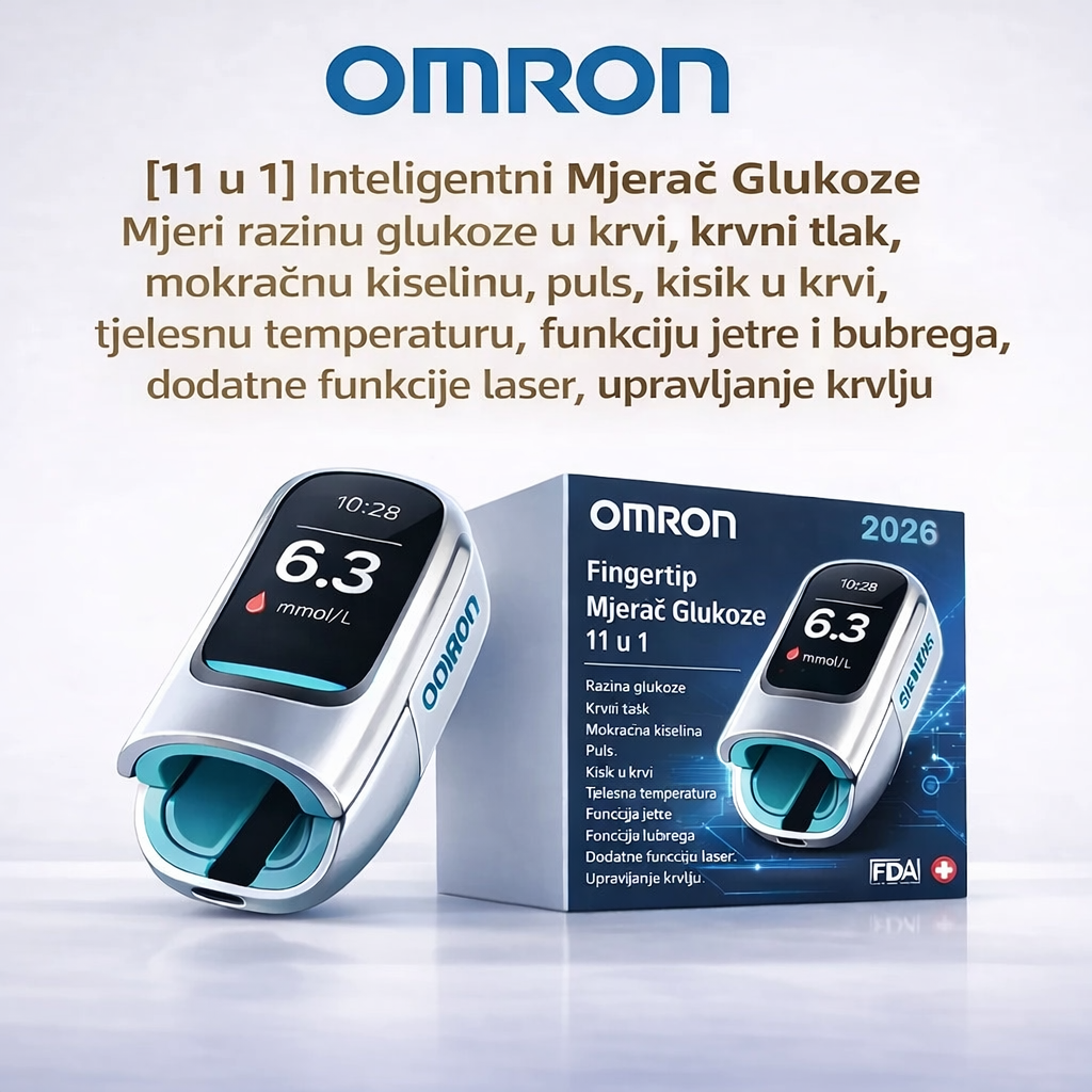🔥 Nema više igala i boli! | Omron™ neinvazivni mjerač glukoze u krvi – Jednostavno i točno praćenje šećera u krvi, gdje god se nalazili 🔥