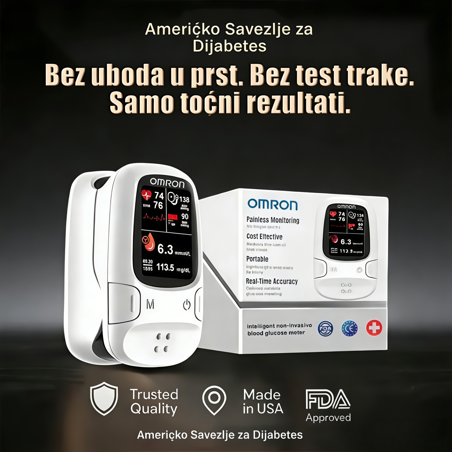 2026 Omron™ neinvazivni pametni mjerač glukoze u krvi 🔥Proizvedeno u SAD-u🔥