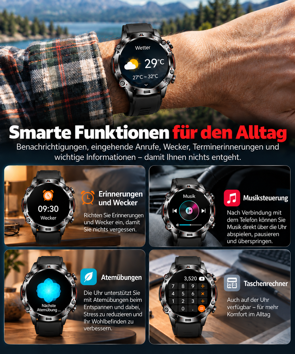 💫 Chytré hodinky CASIO AI z roku 2026 – Doma, v práci nebo na cestách, vždy po vašem boku ⏱️