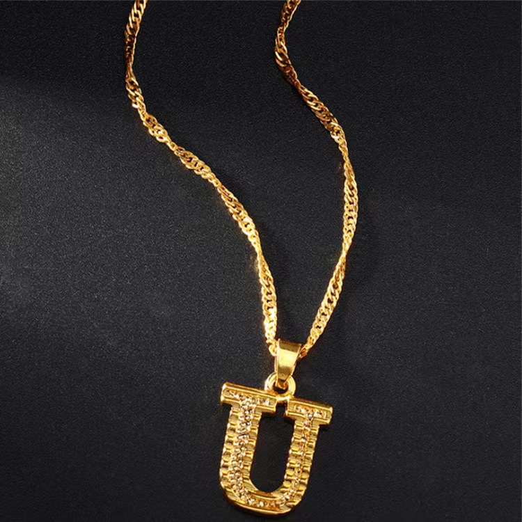 🎁 50% sleva na všechny produkty !🌌Zlaté iniciály A-Z přívěsek náhrdelník🌙