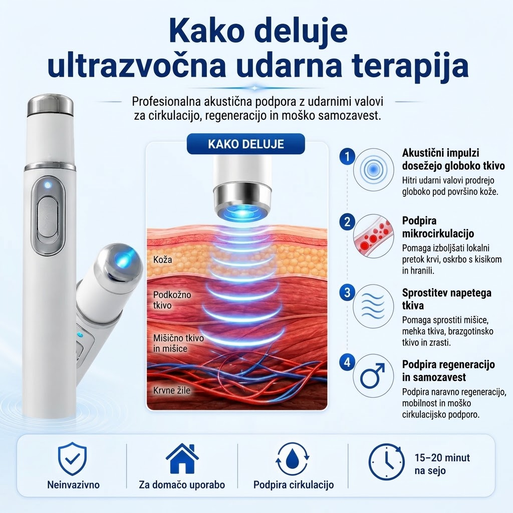 Omron rázová vlna: Silnejšia erekcia, mužské sebavedomie a úľava od bolesti svalov.