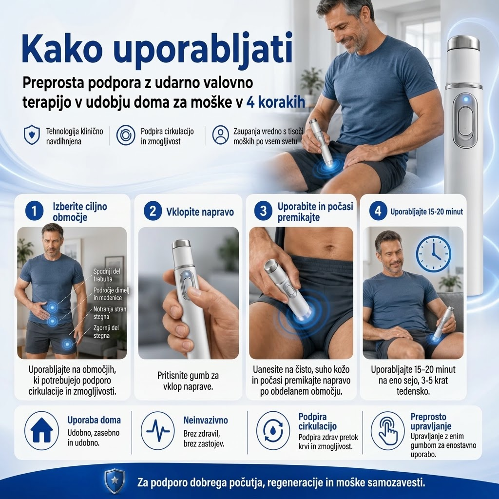 Omron rázová vlna: Silnejšia erekcia, mužské sebavedomie a úľava od bolesti svalov.