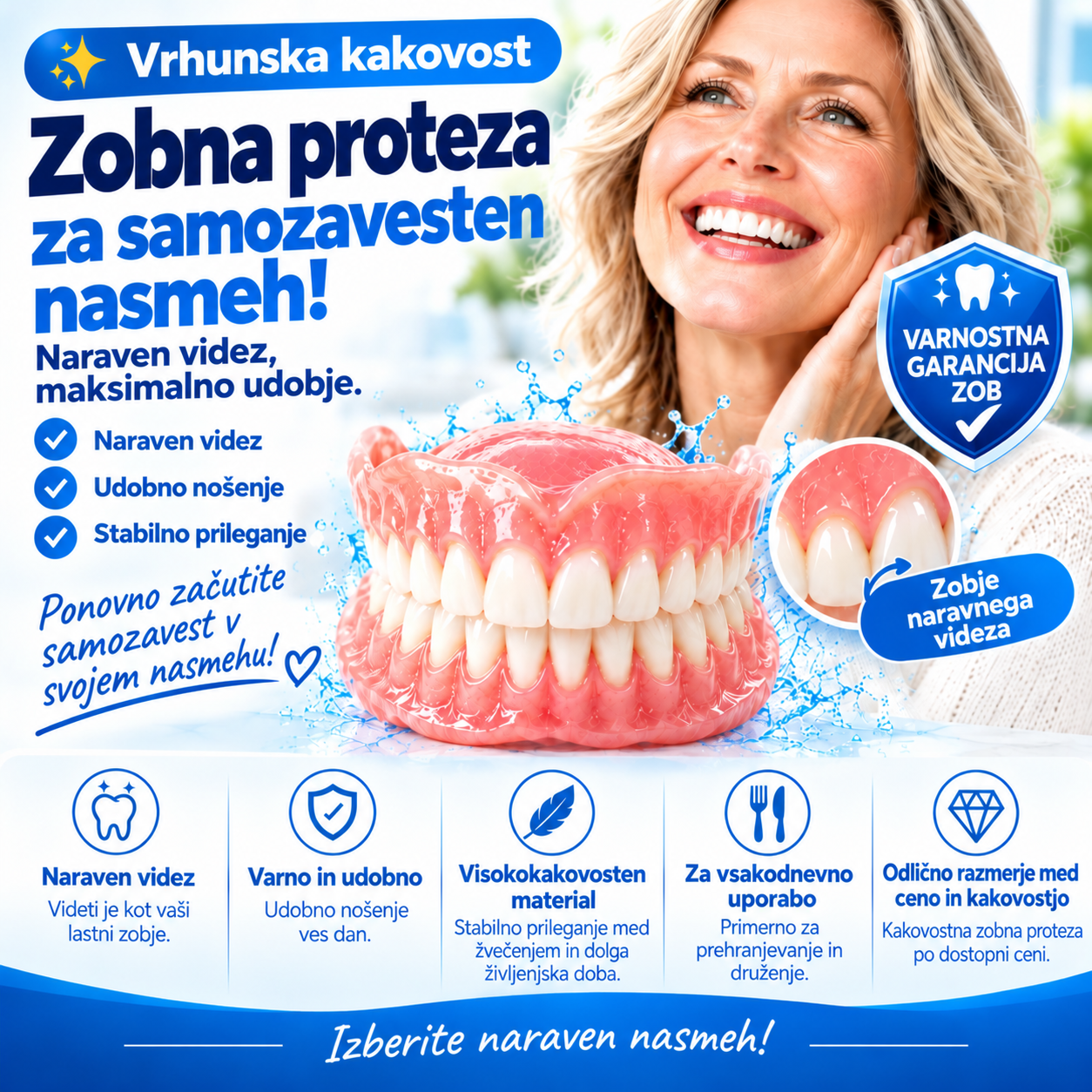 POPOLNA PREKRITOST ZOB S PREMIUM VIDEZOM