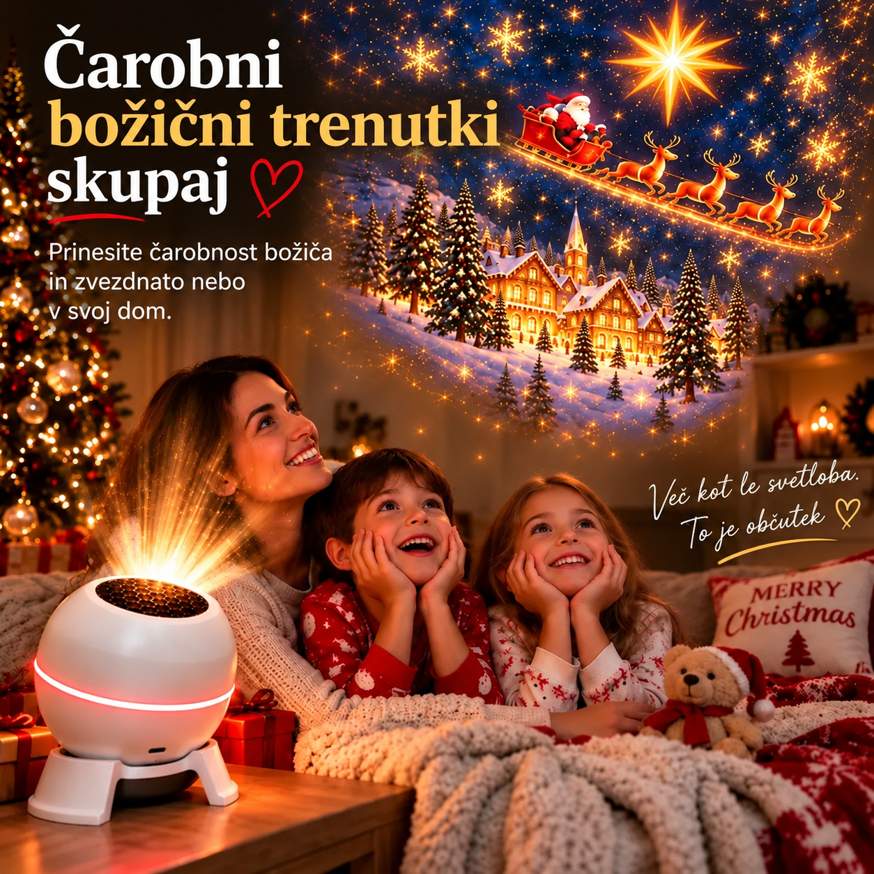 ⌛ Utolsó nap 49% megtakarításra – 🎅🎄 Karácsonyi varázsvetítő lámpa – Keltsd életre az ünnepi jeleneteket