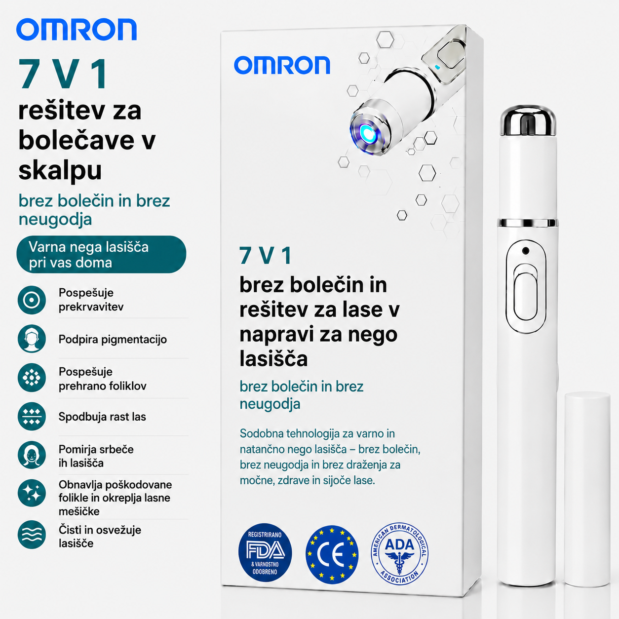 Omron™ večnamensko pero za odstranjevanje kožnih znamenj za celotno telo – najnovejši model 2026. Brezbolečinska, neinvazivna rešitev za nego kože. Omogoča hitro odstranjevanje znamenj iz udobja doma, brez brazgotin. Izdelano v ZDA.