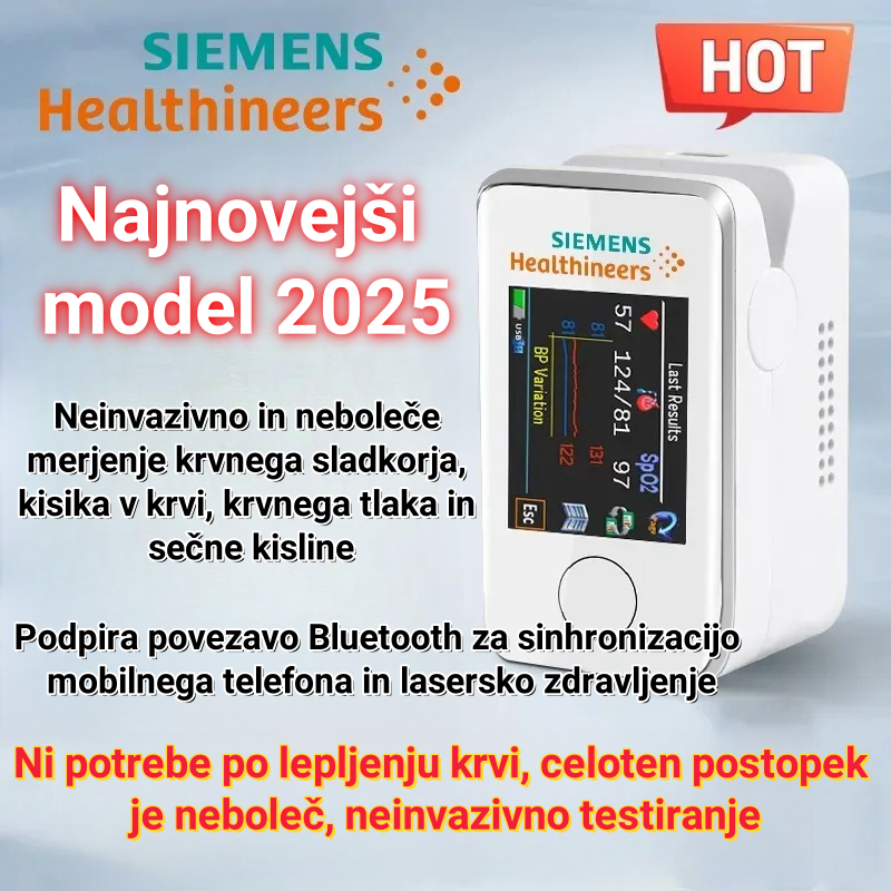 🌈Tehnološke inovacije v medicinskih raziskavah leta 2025: neboleč in neinvaziven prenosni merilnik glukoze v krvi Siemens, spremljanje zdravja glukoze v krvi še nikoli ni bilo tako enostavno!