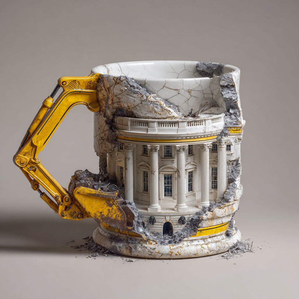 💥 Demolition of the White House Mug 💥