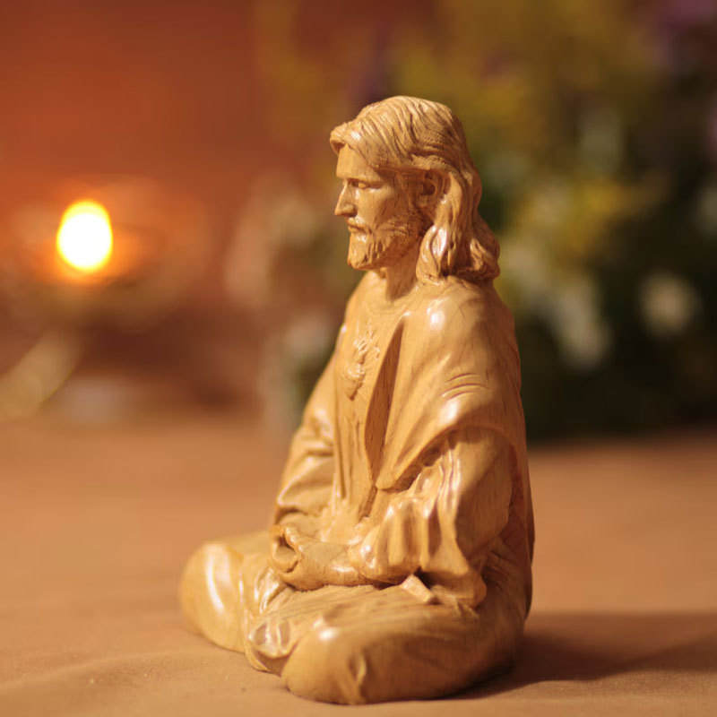 Jesus Christ Statue in contemplation