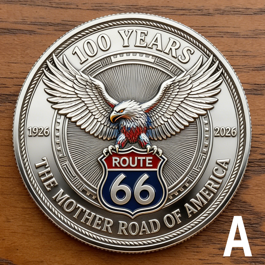 🏆Flash Sale 60% OFF -🛣️ Route 66 – 100 Years of Freedom Commemorative Coin