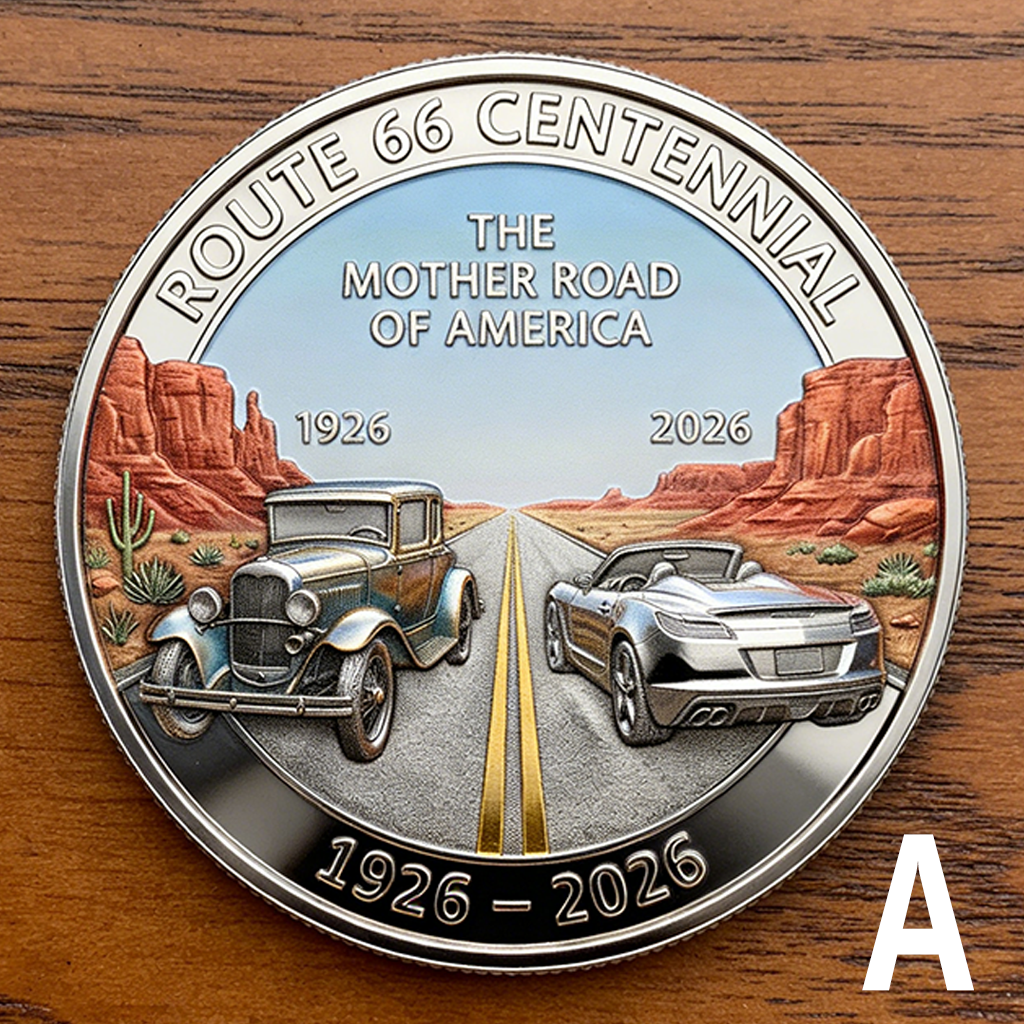 🏆Flash Sale 60% OFF -🛣️ Route 66 – 100 Years of Freedom Commemorative Coin