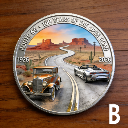 🏆Flash Sale 60% OFF -🛣️ Route 66 – 100 Years of Freedom Commemorative Coin