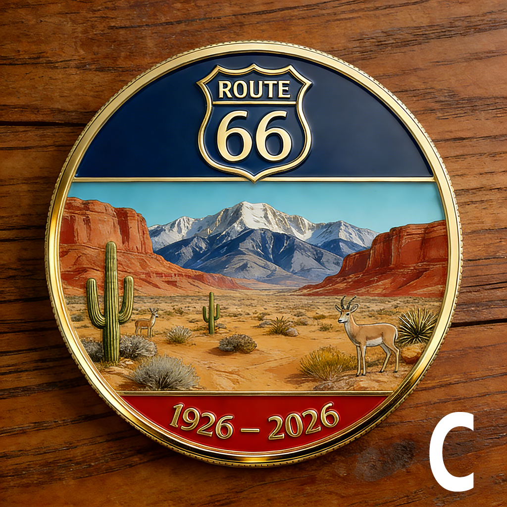 🏆Flash Sale 60% OFF -🛣️ Route 66 – 100 Years of Freedom Commemorative Coin