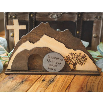 Empty Tomb Wooden Easter Decor
