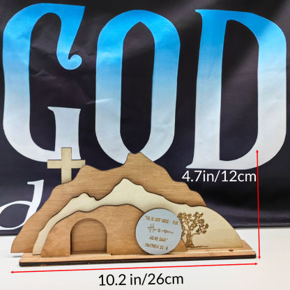Empty Tomb Wooden Easter Decor