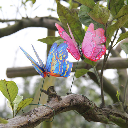 50 PCS - Simulated Butterfly Fluttering in The Wind