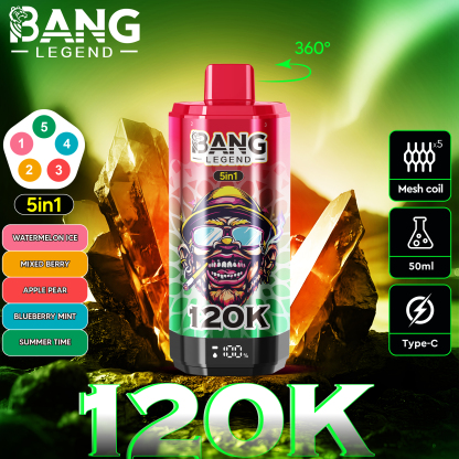 Bang Disposable Vape 120,000 Puffs 40ml | Multiple Flavors | OEM/ODM Supported