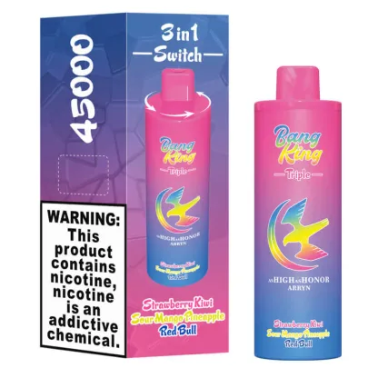 Bang King Triple 45000 Puffs Disposable Vape – Triple Pods (15mL×3), 650mAh Battery, Adjustable Nicotine | Free EU Shipping & COD