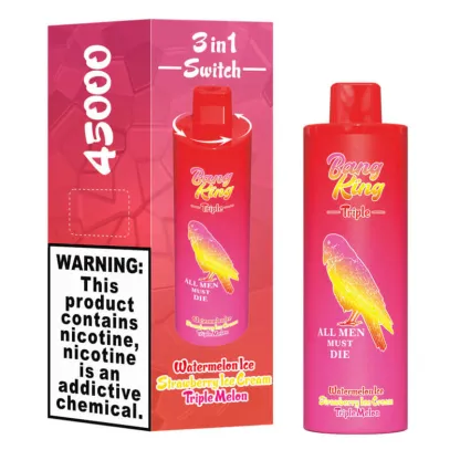 Bang King Triple 45000 Puffs Disposable Vape – Triple Pods (15mL×3), 650mAh Battery, Adjustable Nicotine | Free EU Shipping & COD