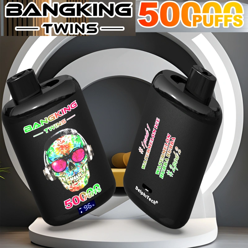 BANGKING TWINS 50K – 50,000 Puffs, Dual Flavors, 650mAh Rechargeable Battery, Fast Type-C Charging | MTL & RDL Vaping