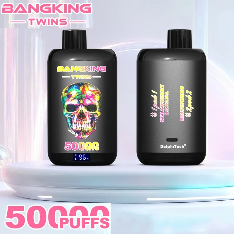 BANGKING TWINS 50K – 50,000 Puffs, Dual Flavors, 650mAh Rechargeable Battery, Fast Type-C Charging | MTL & RDL Vaping