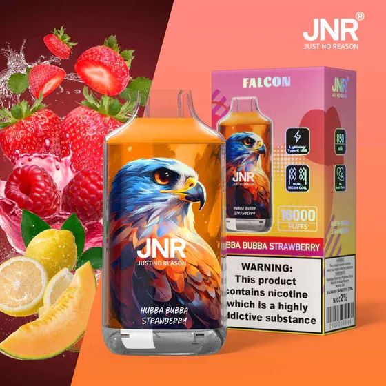 JNR Falcon 16000 Disposable Vape – 16,000 Puffs, 22mL E-Liquid, 850mAh Battery,  Available in Multiple Flavors