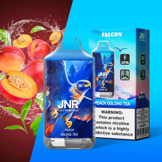 JNR Falcon 16000 Disposable Vape – 16,000 Puffs, 22mL E-Liquid, 850mAh Battery,  Available in Multiple Flavors