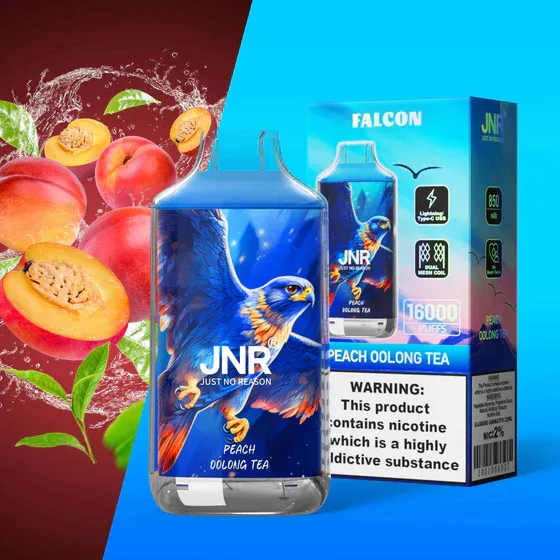 JNR Falcon 16000 Disposable Vape – 16,000 Puffs, 22mL E-Liquid, 850mAh Battery,  Available in Multiple Flavors