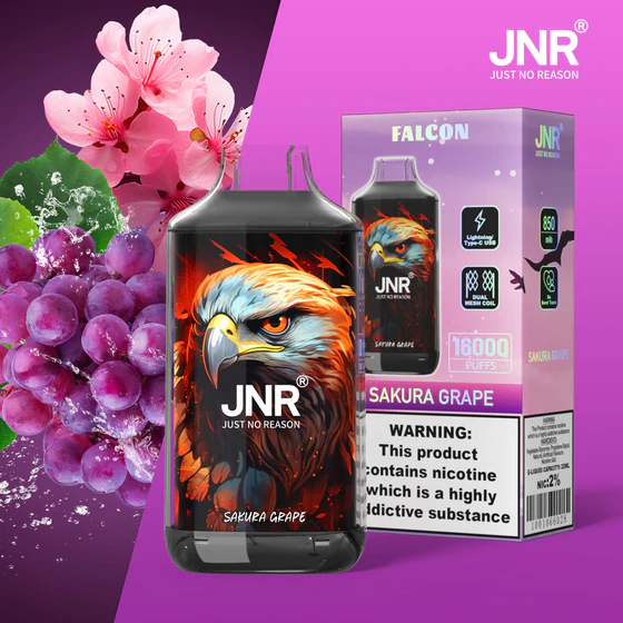 JNR Falcon 16000 Disposable Vape – 16,000 Puffs, 22mL E-Liquid, 850mAh Battery,  Available in Multiple Flavors