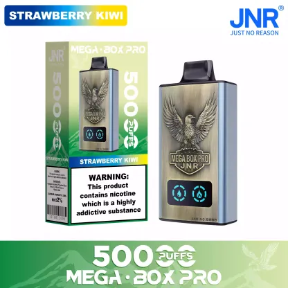 JNR Mega Box Pro 50000 Puffs – 32ml, Rechargeable, Dual Mesh Coil, Type-C Charging, Available in Multiple Flavors and Nicotine Strengths