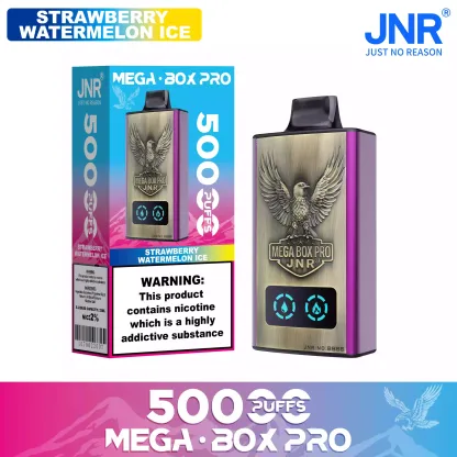JNR Mega Box Pro 50000 Puffs – 32ml, Rechargeable, Dual Mesh Coil, Type-C Charging, Available in Multiple Flavors and Nicotine Strengths
