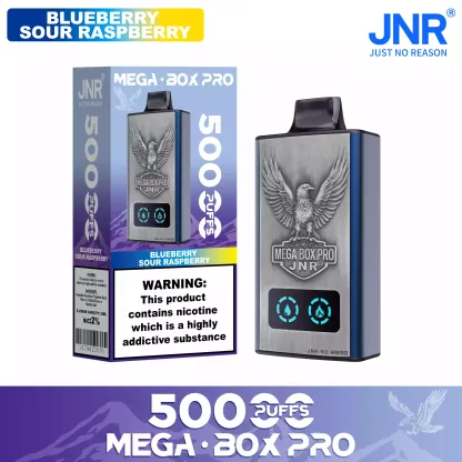 JNR Mega Box Pro 50000 Puffs – 32ml, Rechargeable, Dual Mesh Coil, Type-C Charging, Available in Multiple Flavors and Nicotine Strengths