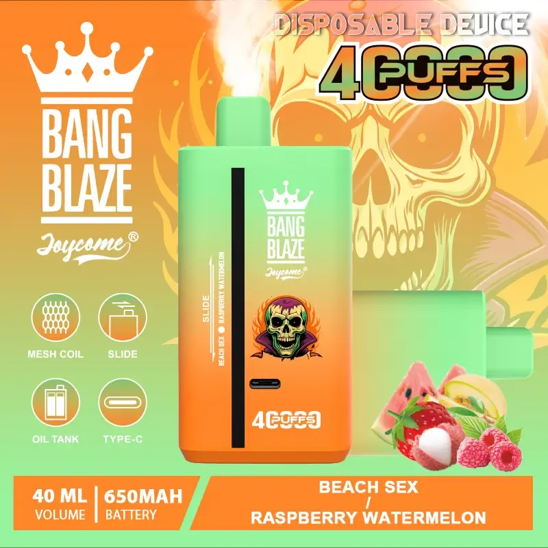 Bang Blaze 40000 Puffs Disposable Vape – Double Flavor, 40mL E-Liquid, 650mAh Rechargeable Battery, Dual Mesh Coil | Free EU Shipping & COD
