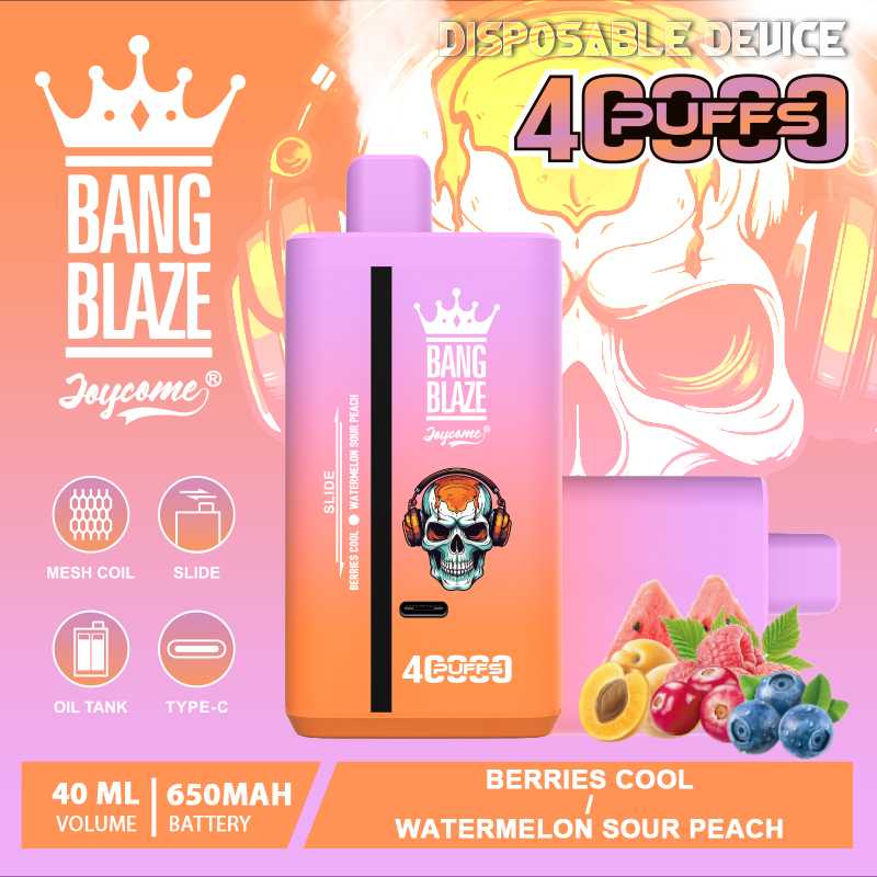 Bang Blaze 40000 Puffs Disposable Vape – Double Flavor, 40mL E-Liquid, 650mAh Rechargeable Battery, Dual Mesh Coil | Free EU Shipping & COD