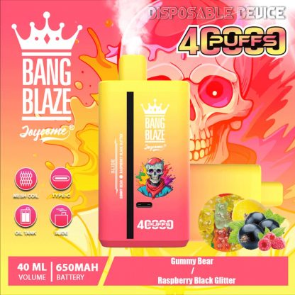 Bang Blaze 40000 Puffs Disposable Vape – Double Flavor, 40mL E-Liquid, 650mAh Rechargeable Battery, Dual Mesh Coil | Free EU Shipping & COD